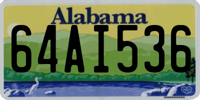 AL license plate 64AI536