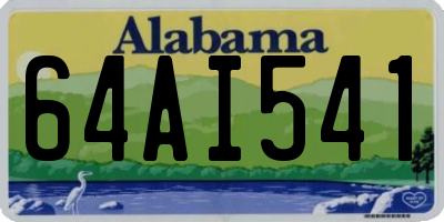 AL license plate 64AI541