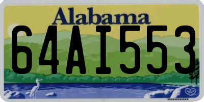 AL license plate 64AI553