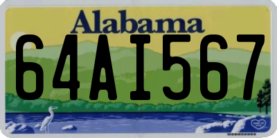 AL license plate 64AI567