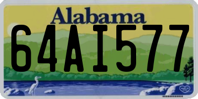AL license plate 64AI577