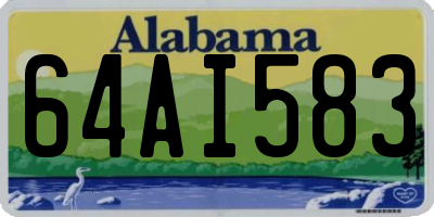 AL license plate 64AI583