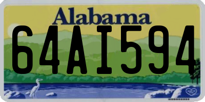 AL license plate 64AI594
