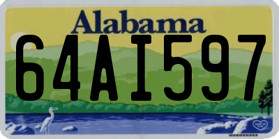 AL license plate 64AI597