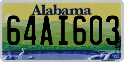 AL license plate 64AI603