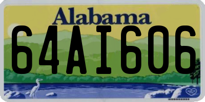 AL license plate 64AI606