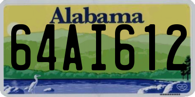 AL license plate 64AI612