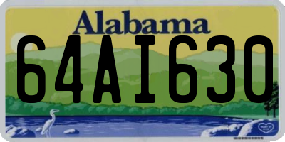 AL license plate 64AI630