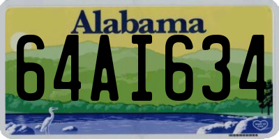 AL license plate 64AI634