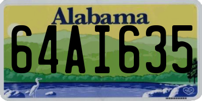 AL license plate 64AI635