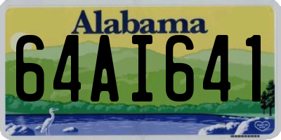AL license plate 64AI641