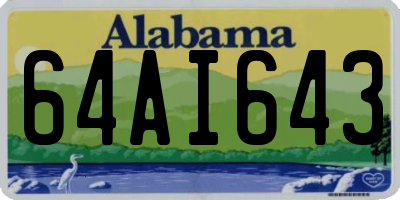 AL license plate 64AI643