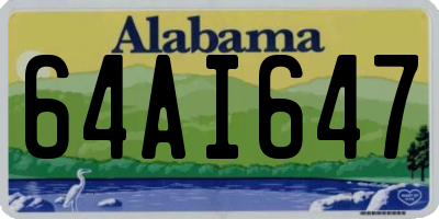 AL license plate 64AI647