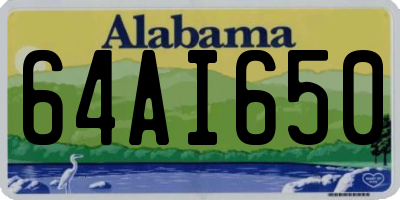 AL license plate 64AI650