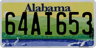 AL license plate 64AI653