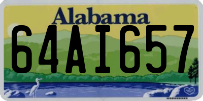 AL license plate 64AI657