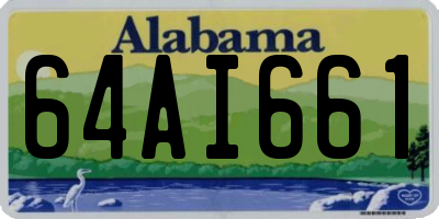 AL license plate 64AI661