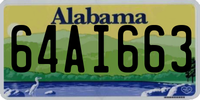 AL license plate 64AI663
