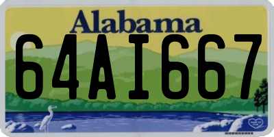AL license plate 64AI667