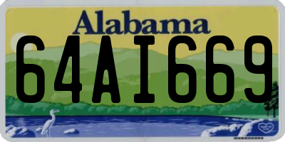 AL license plate 64AI669
