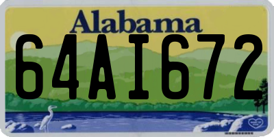 AL license plate 64AI672