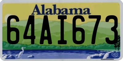 AL license plate 64AI673
