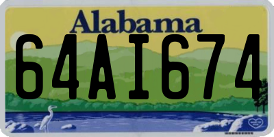 AL license plate 64AI674