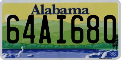 AL license plate 64AI680