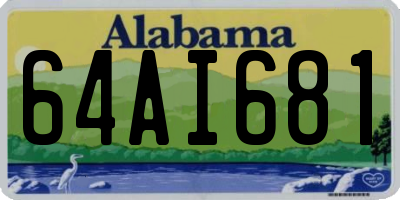 AL license plate 64AI681
