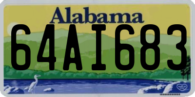 AL license plate 64AI683