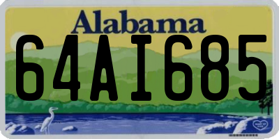 AL license plate 64AI685