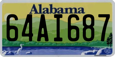 AL license plate 64AI687