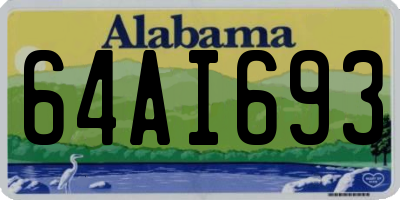 AL license plate 64AI693