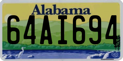 AL license plate 64AI694