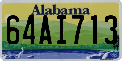 AL license plate 64AI713