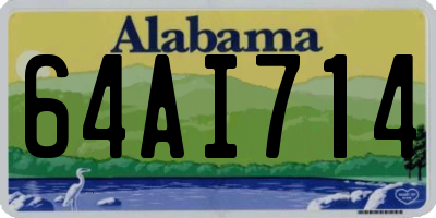 AL license plate 64AI714