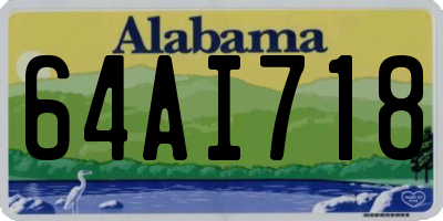 AL license plate 64AI718