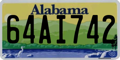 AL license plate 64AI742