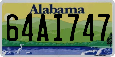 AL license plate 64AI747