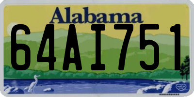 AL license plate 64AI751