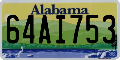 AL license plate 64AI753