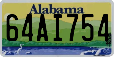 AL license plate 64AI754