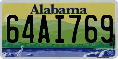 AL license plate 64AI769