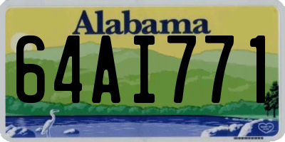AL license plate 64AI771