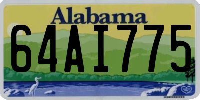 AL license plate 64AI775