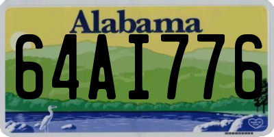 AL license plate 64AI776