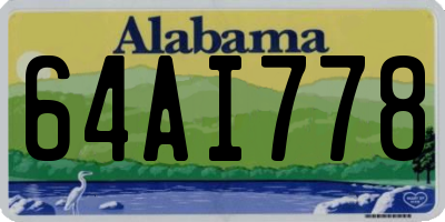 AL license plate 64AI778