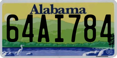 AL license plate 64AI784