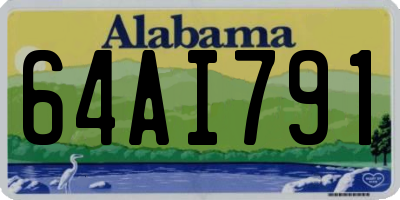 AL license plate 64AI791