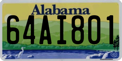 AL license plate 64AI801
